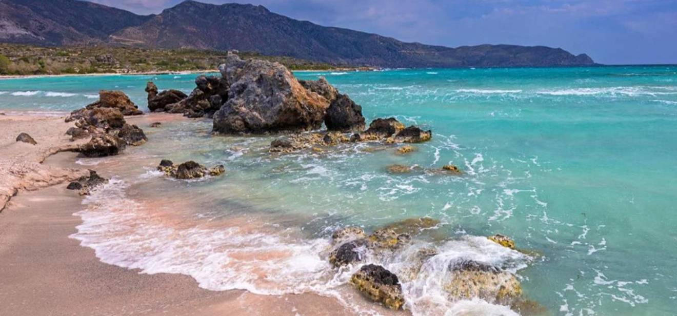 Elafonissi-sandy-beach-rock-formation-headland-sea