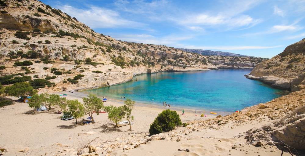 Vathi-Bay-sea-surrounded-by-rocks