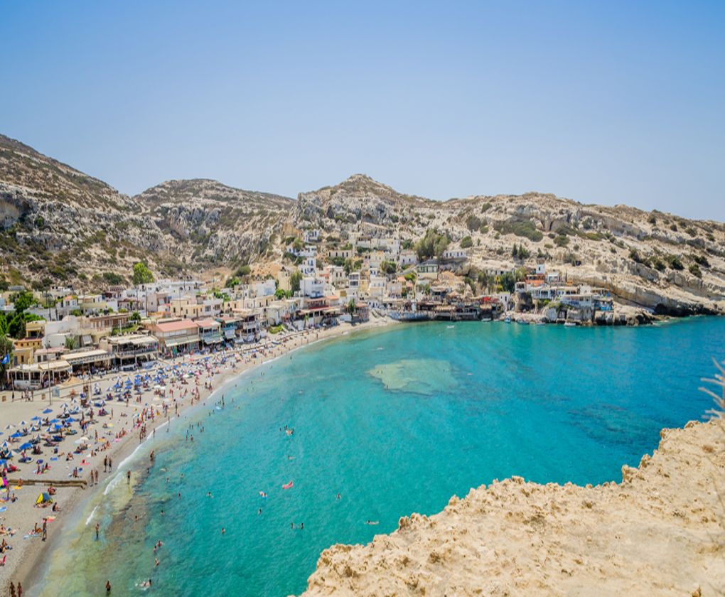 Beach-of-Matala-in-front-of-the-ancient-caves